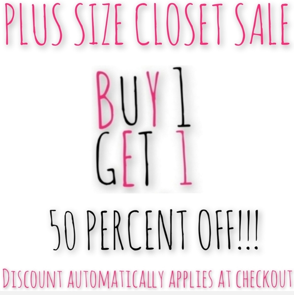 PLUS SIZE CLOSET HUGE BOGO 50% OFF SALE!!! - Picture 2 of 2